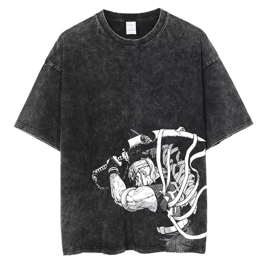 DEMON SLAYER TENGEN V1 VINTAGE OVERSIZE TEE