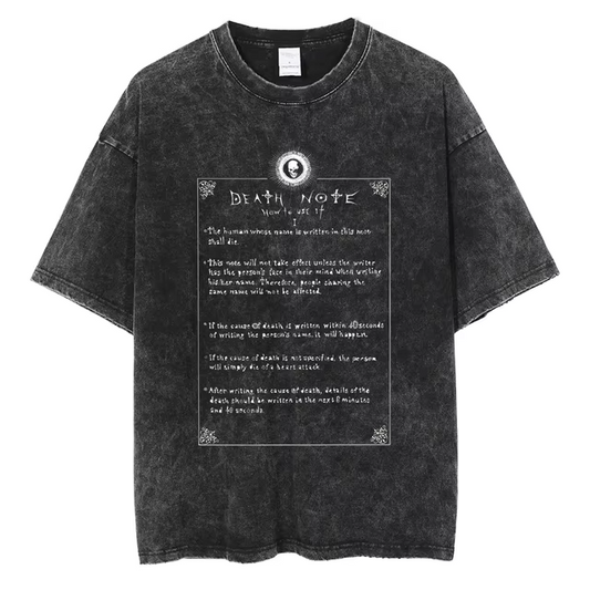 DEATH NOTE V3 VINTAGE OVERSIZE TEE