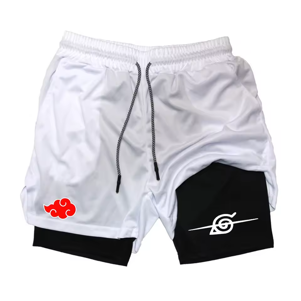 Naruto Double Layer Gym Shorts