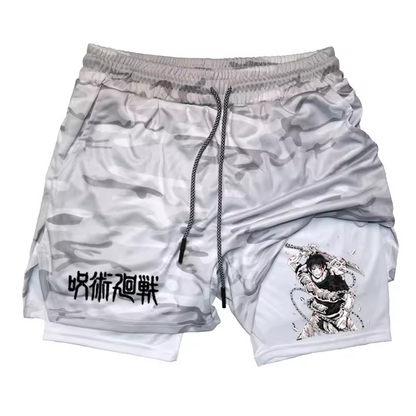 JJK Double Layer Gym Shorts