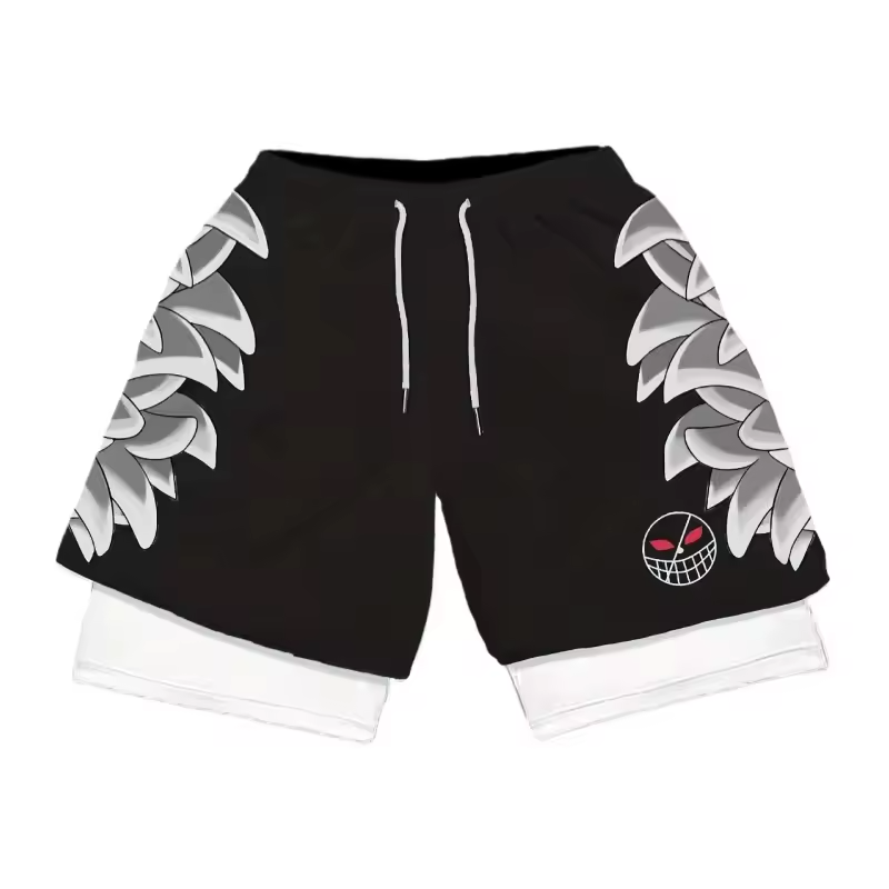 Doflamingo Double Layer Gym Shorts