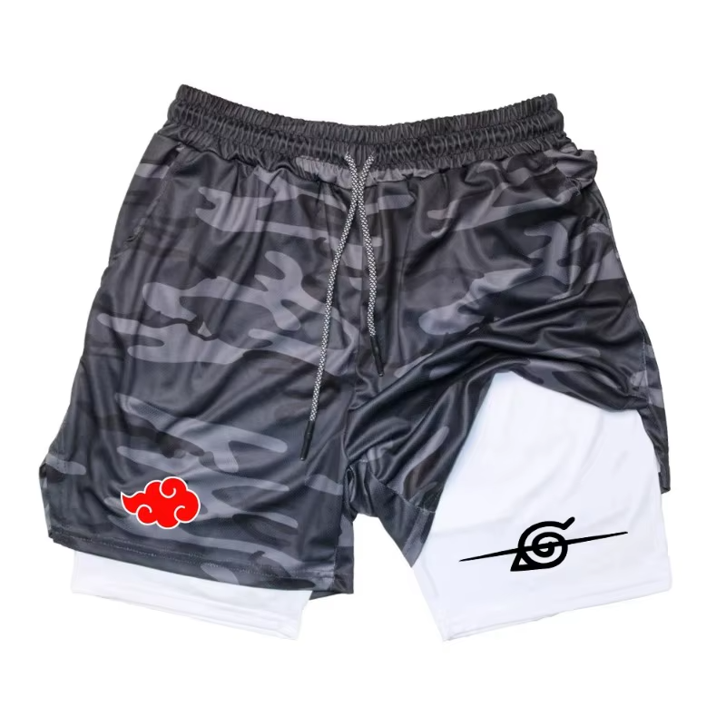 Naruto Double Layer Gym Shorts