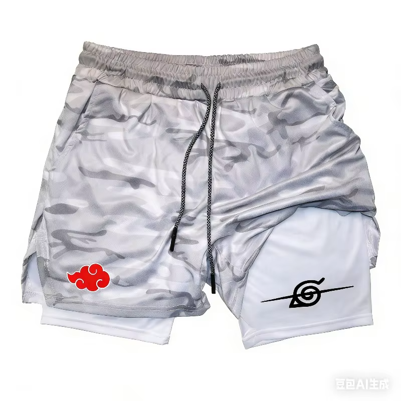 Naruto Double Layer Gym Shorts