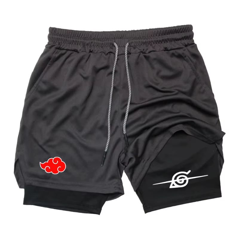 Naruto Double Layer Gym Shorts