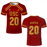 Foxhole Court Red Lacrosse Jerseys