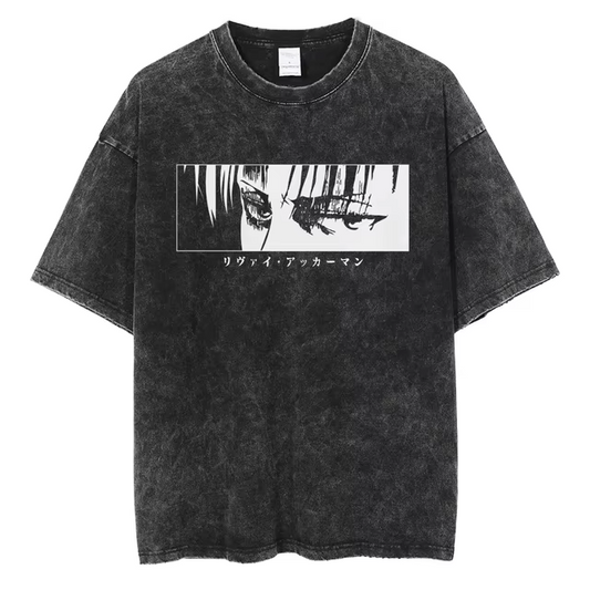 AOT LEVI V3 VINTAGE OVERSIZE TEE