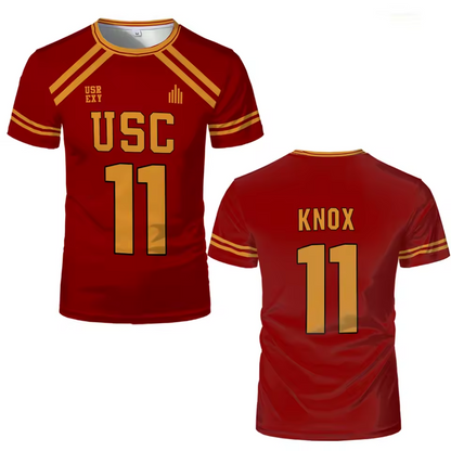 Foxhole Court Red Lacrosse Jerseys