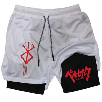 Berserk Double Layer Gym Shorts