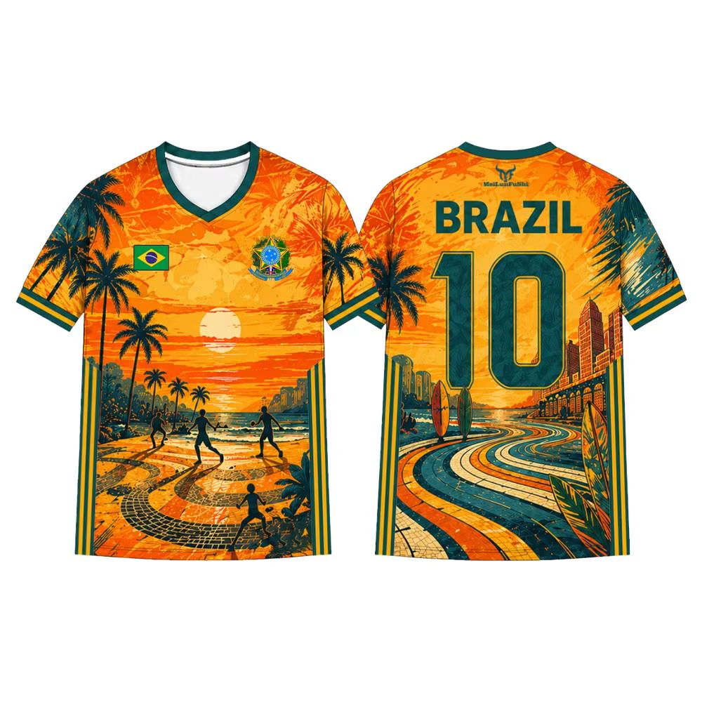 Brazil Graphic Soccer Jersey