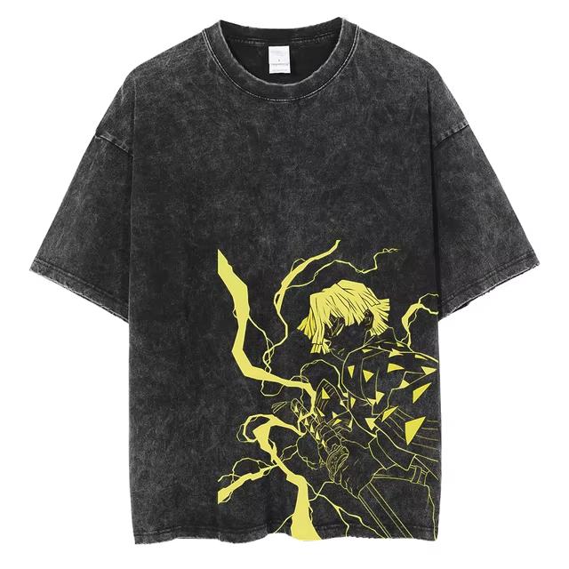 DEMON SLAYER ZENITSU V1 VINTAGE OVERSIZE TEE