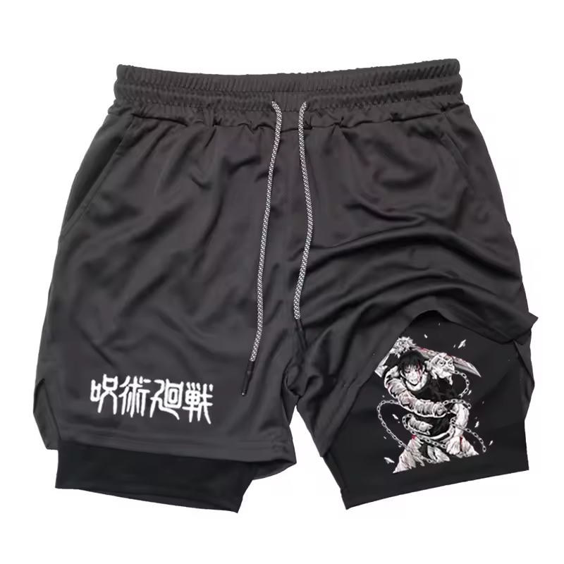 JJK Double Layer Gym Shorts
