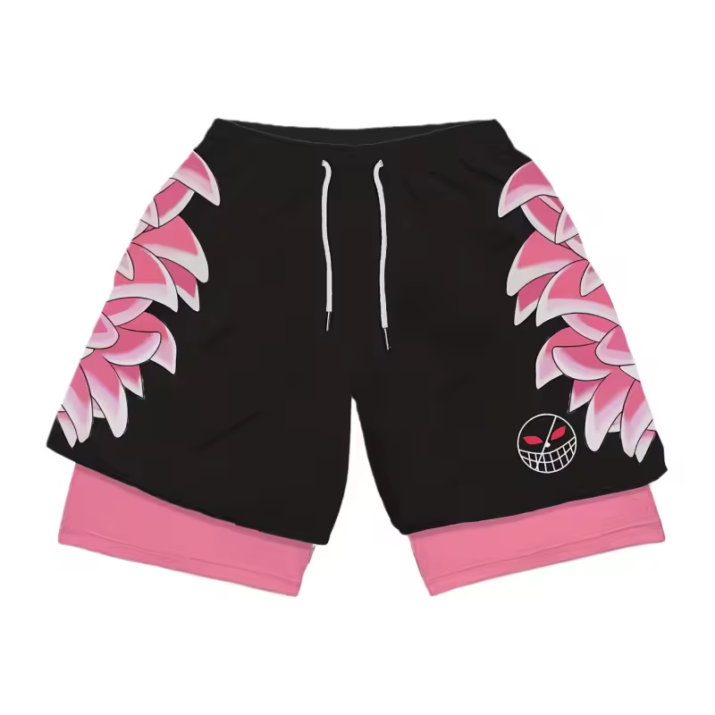 Doflamingo Double Layer Gym Shorts