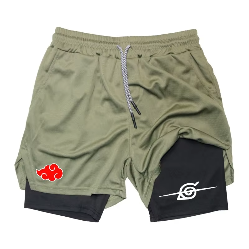 Naruto Double Layer Gym Shorts