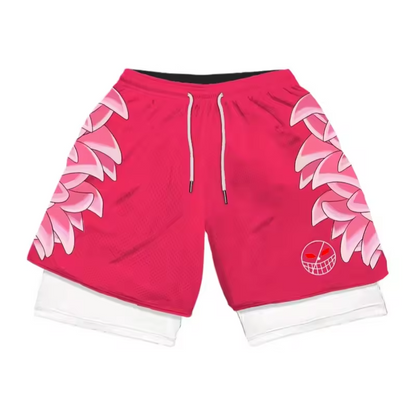 Doflamingo Double Layer Gym Shorts