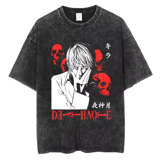 YAGAMI LIGHT V2 VINTAGE OVERSIZE TEE