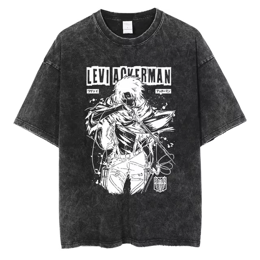 AOT LEVI V1 VINTAGE OVERSIZE TEE