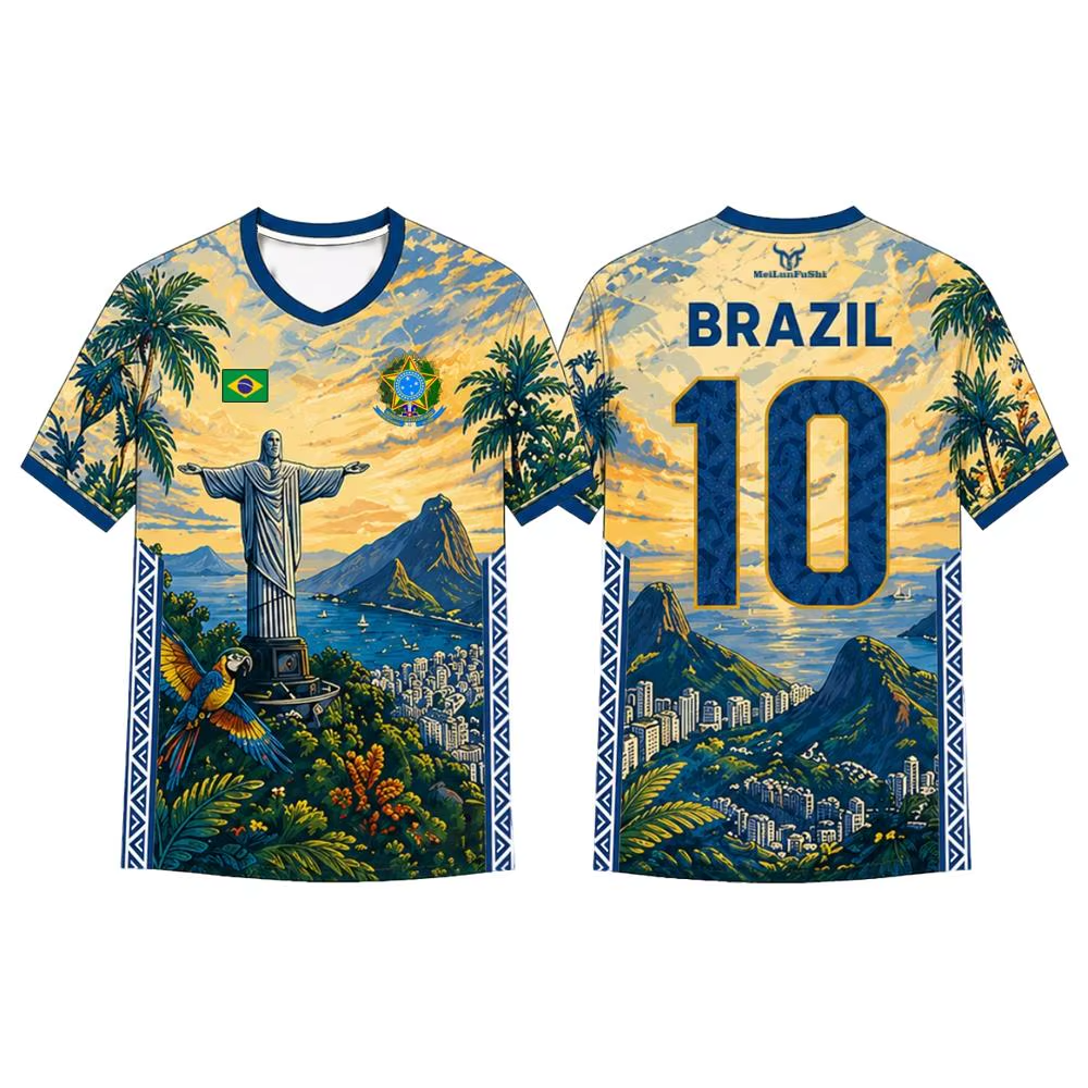 Brazil Graphic Soccer Jersey
