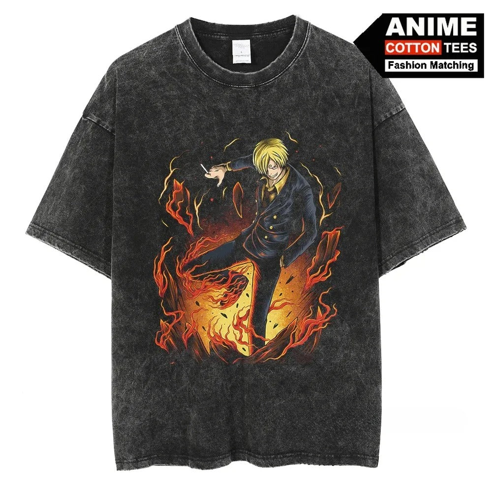 ONEPIECE SANJI V5 VINTAGE OVERSIZE TEE