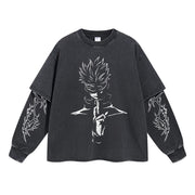 Gojo Blindfolded Sorcerer Double Sleeve Tee