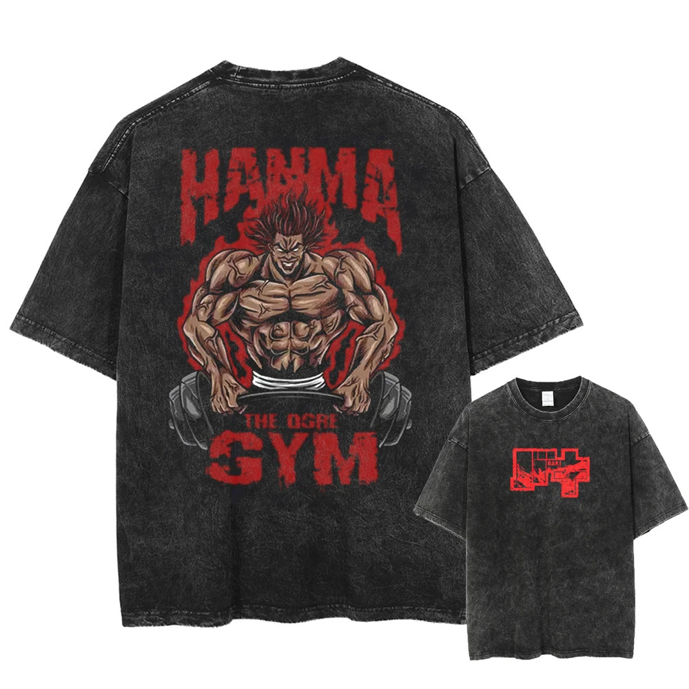 Yujiro Hanma The Ogre's Gym Vintage T-shirt