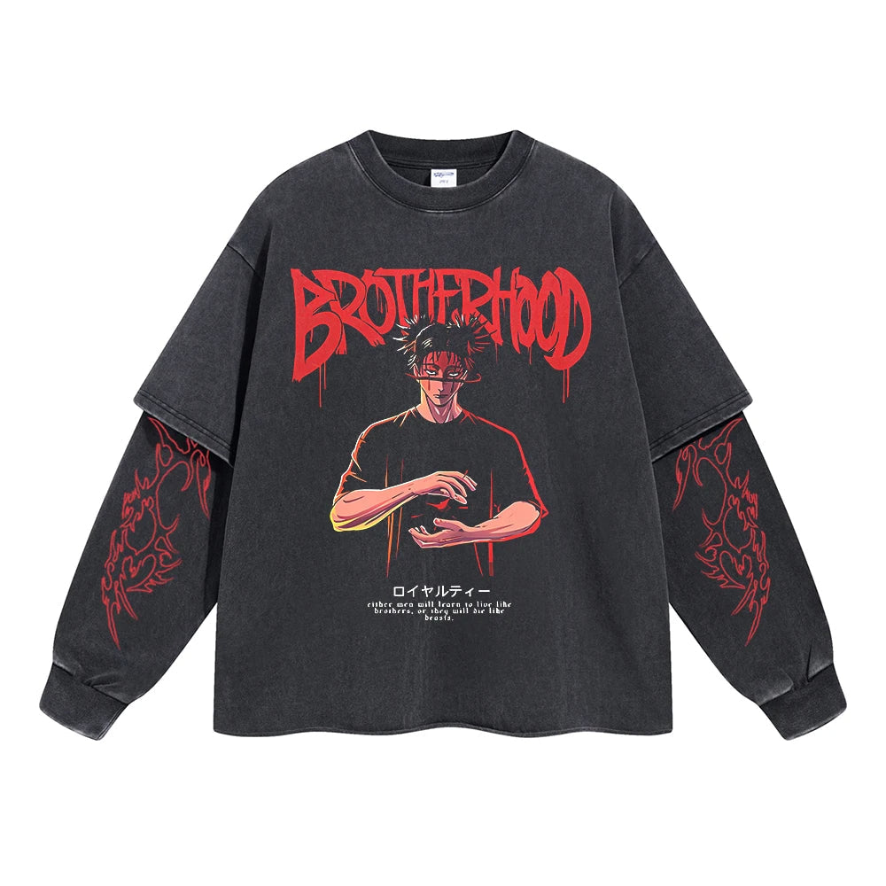 Choso "Brotherhood" Vintage Double Sleeve T-shirt