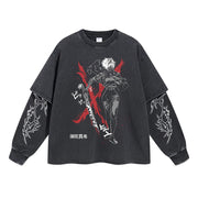 Maki Zenin Clan Rebel Double Sleeve Tee