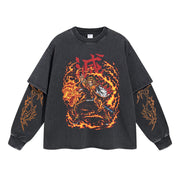 Rengoku Kyojuro Double Sleeve Tee