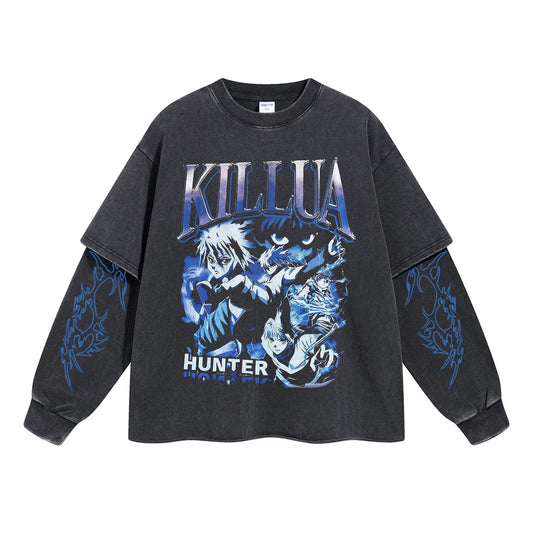 Killua "Cat’s Eye" Vintage Double Sleeve T-shirt