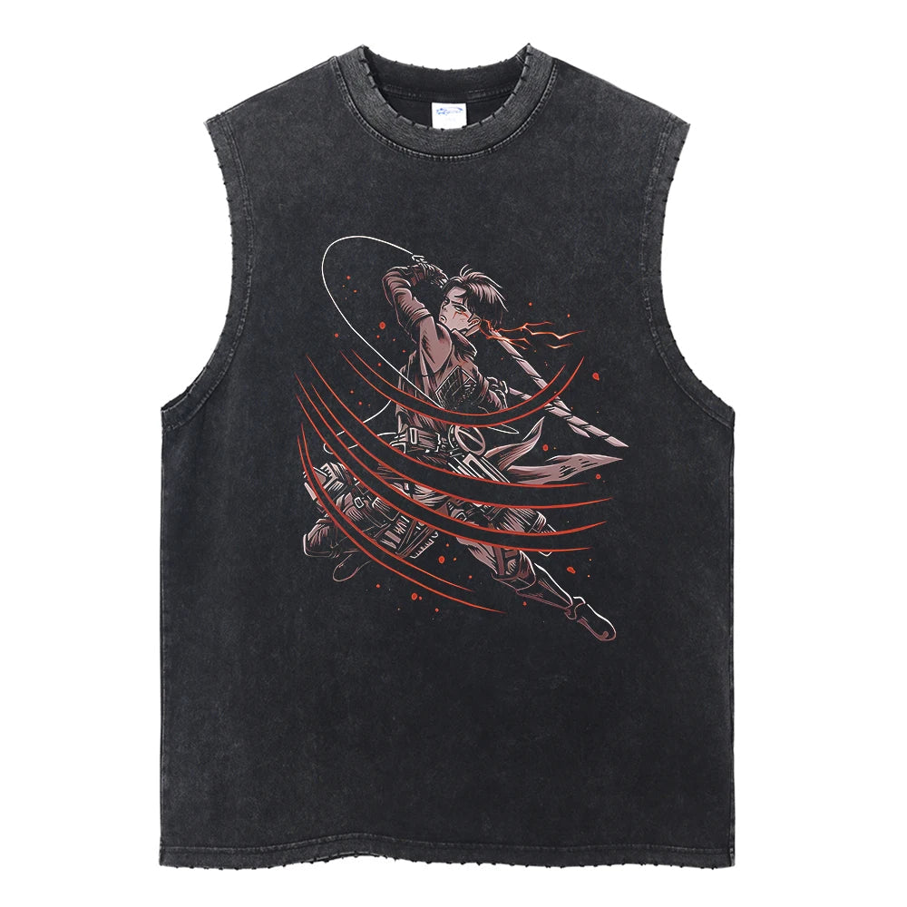 Levi Ackerman Vintage Tank Top V2