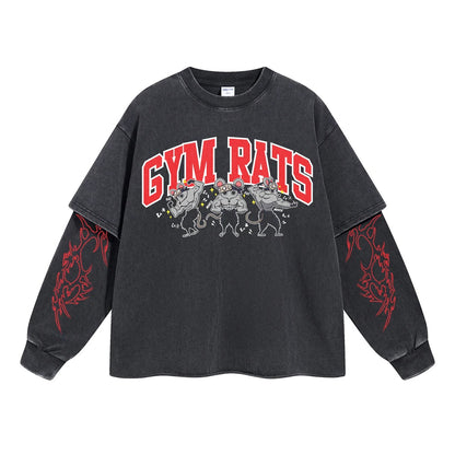 Gym Rats Vintage Double Sleeve T-shirt