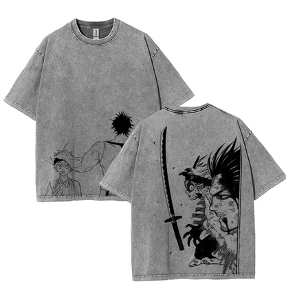 Black Clover "Yami X Asta" Acid Wash T-Shirt