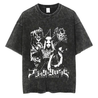 Black Clover "Dark Triad" Acid Wash T-Shirt