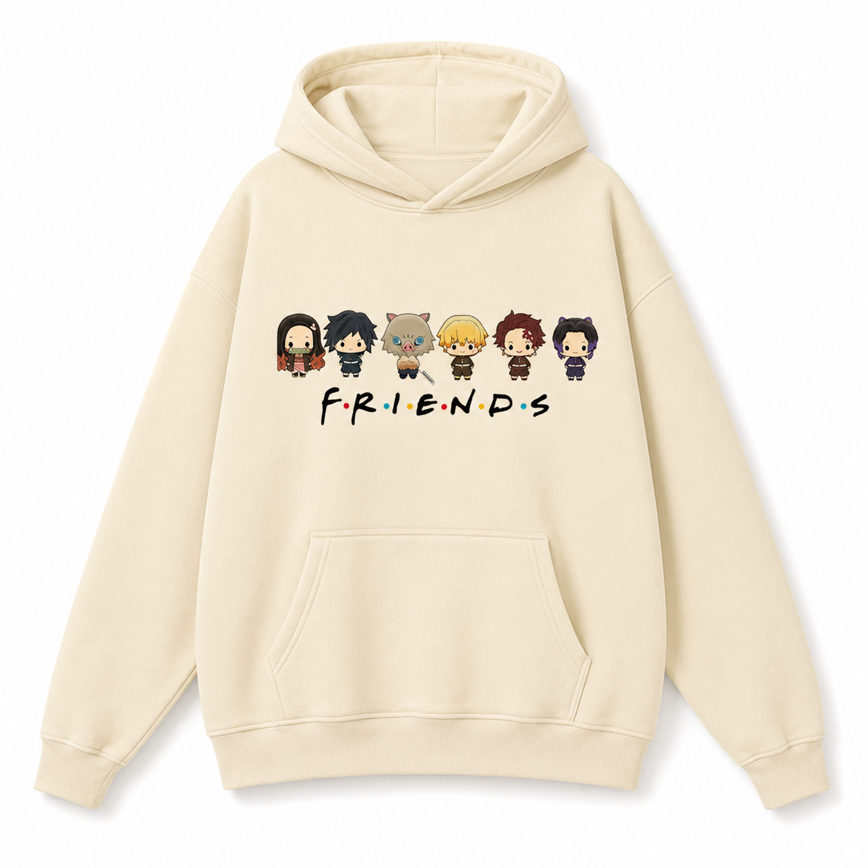Demon Slayer Cream Anime Hoodie Collection