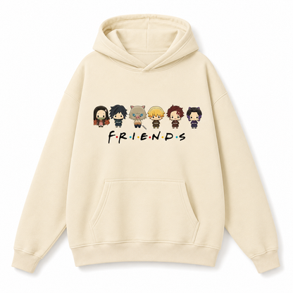 Demon Slayer Cream Anime Hoodie Collection