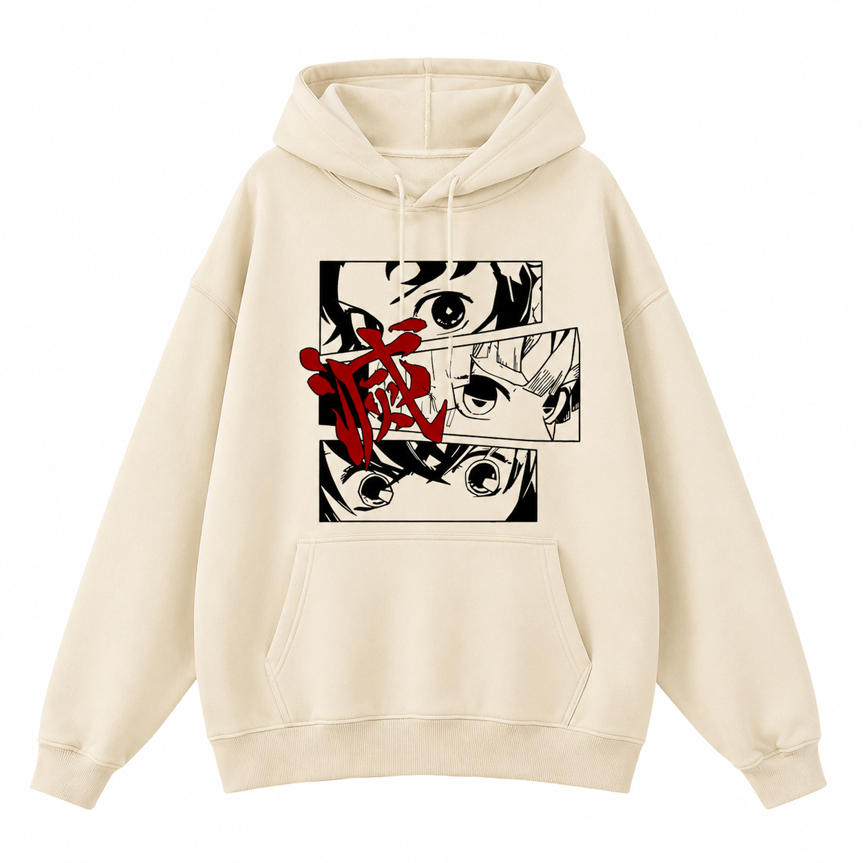Demon Slayer Cream Anime Hoodie Collection