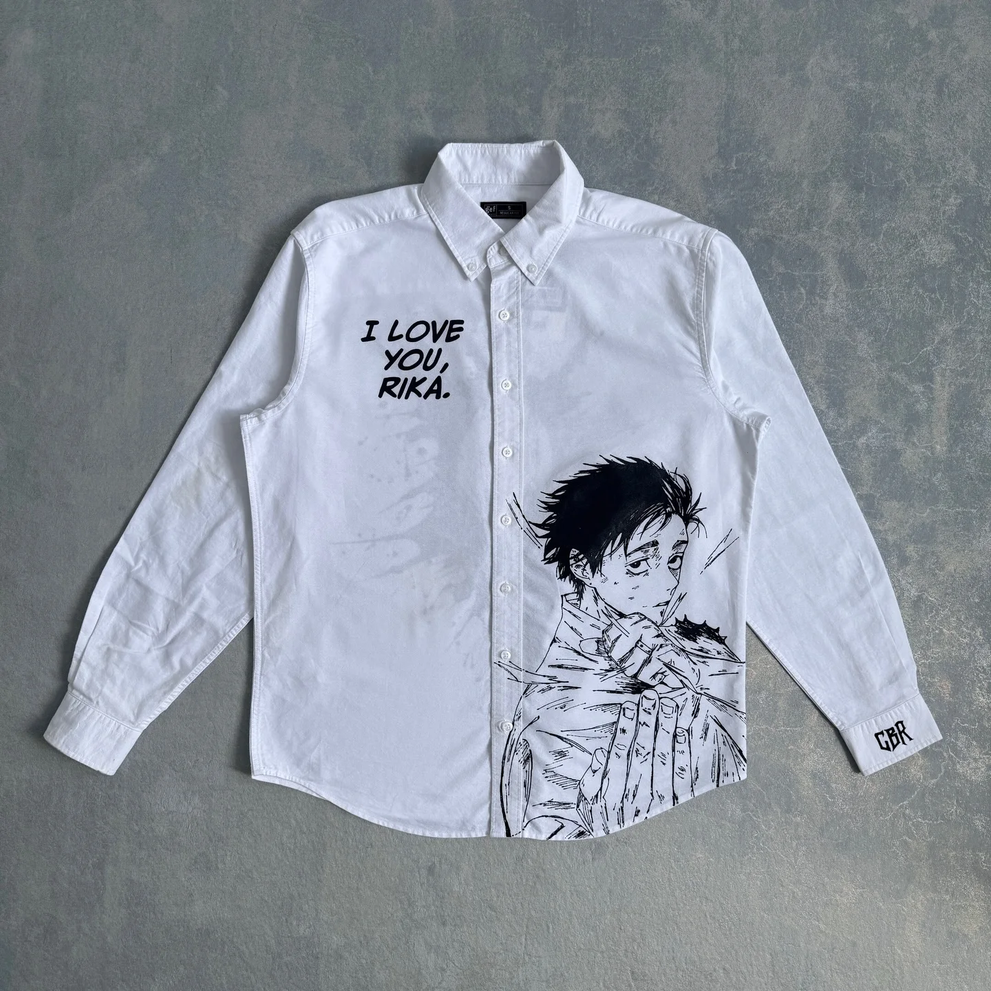 Yuta "I Love You, Rika" Button-Down Shirt