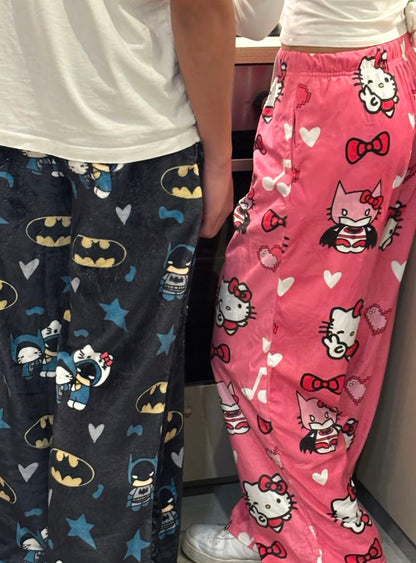 Pink Hello Kitty Pajama Pants Couples