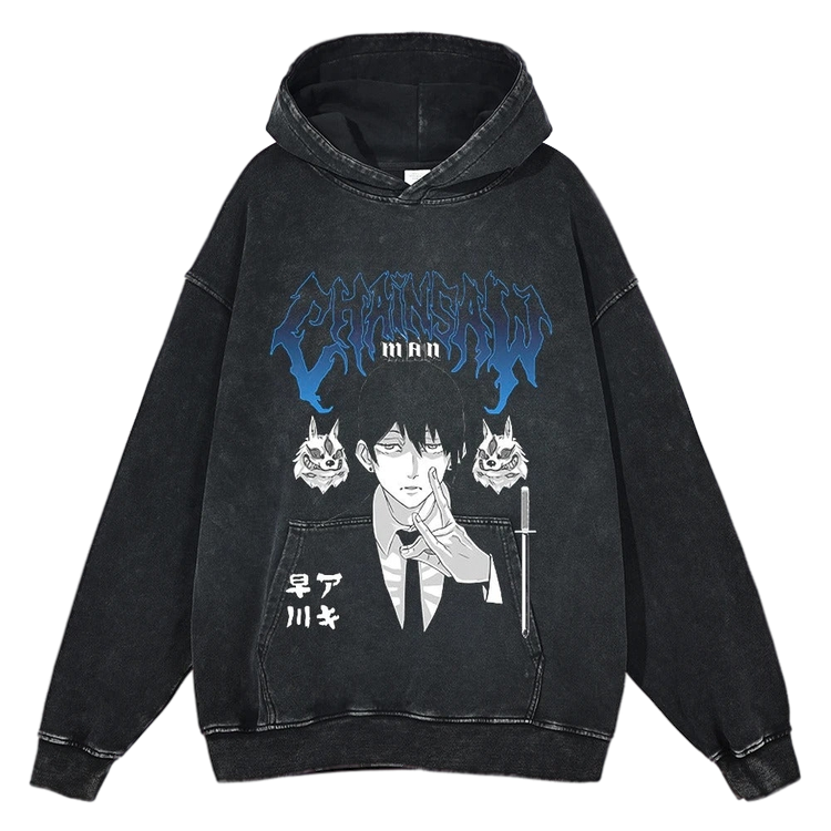 Aki Hayakawa "Fox Devil" Vintage Hoodie #01