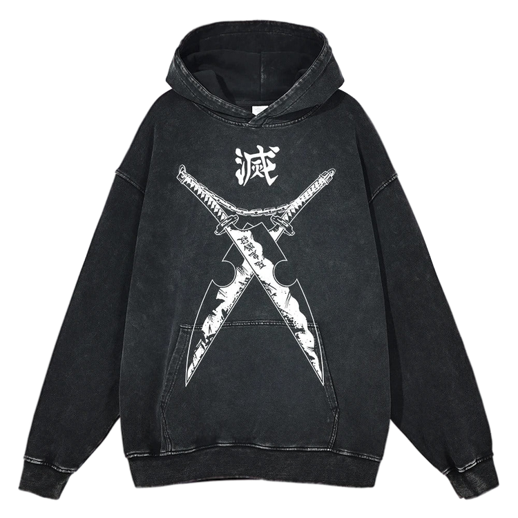 Demon Slayer "Tanjiro's Journey" Vintage Hoodie #04