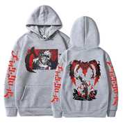 Black Clover "Asta Rote Flügel" Streetwear Hoodie