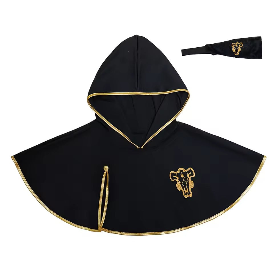 Black Bulls Squad Robe & Headband Set