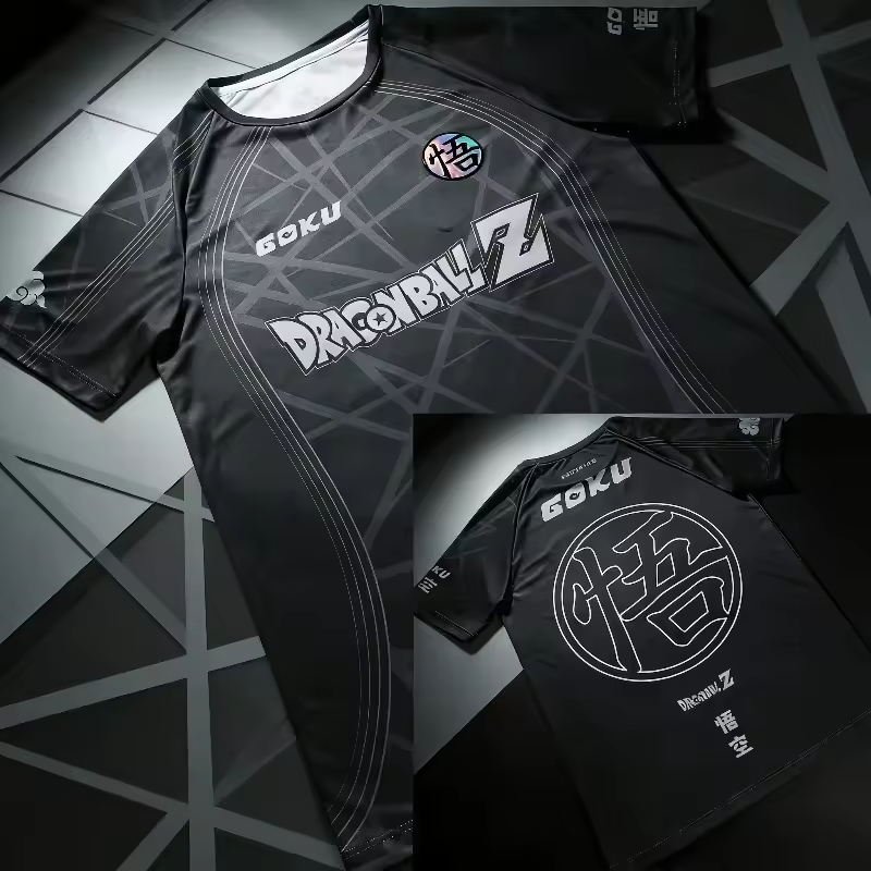 Black Goku Anime Soccer Jersey