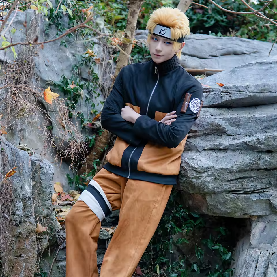 Naruto Uzumaki Manteau Complet - Costume Cosplay Hokage