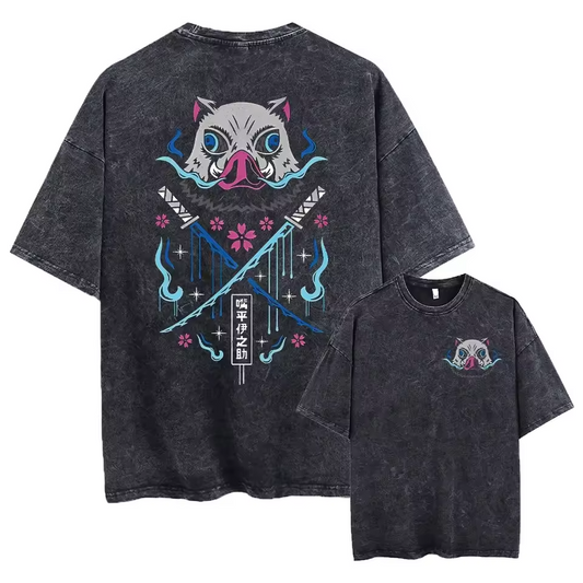 inosuke , t-shirt, isonske , demon slayer tshirt , inosuke tshirt