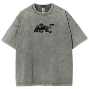 Black Clover "Captain Yami" Acid Wash T-Shirt (Front & Back)
