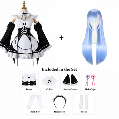 Re:Zero Rem & Ram Maid Cosplay