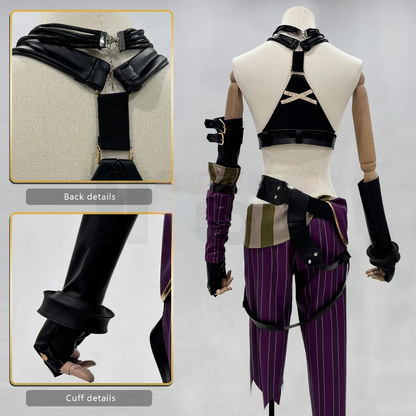 Jinx Offizielles Arcane Cosplay Kostüm-Set