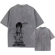 Mikasa & Eren Head Vintage Tee