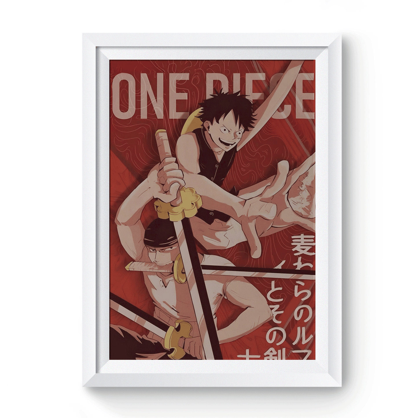 One Piece - Luffy x Zoro poster V1