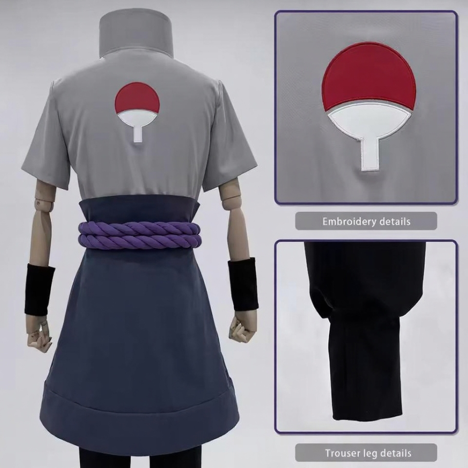 Sasuke Uchiha Cape complète - Costume de cosplay Naruto